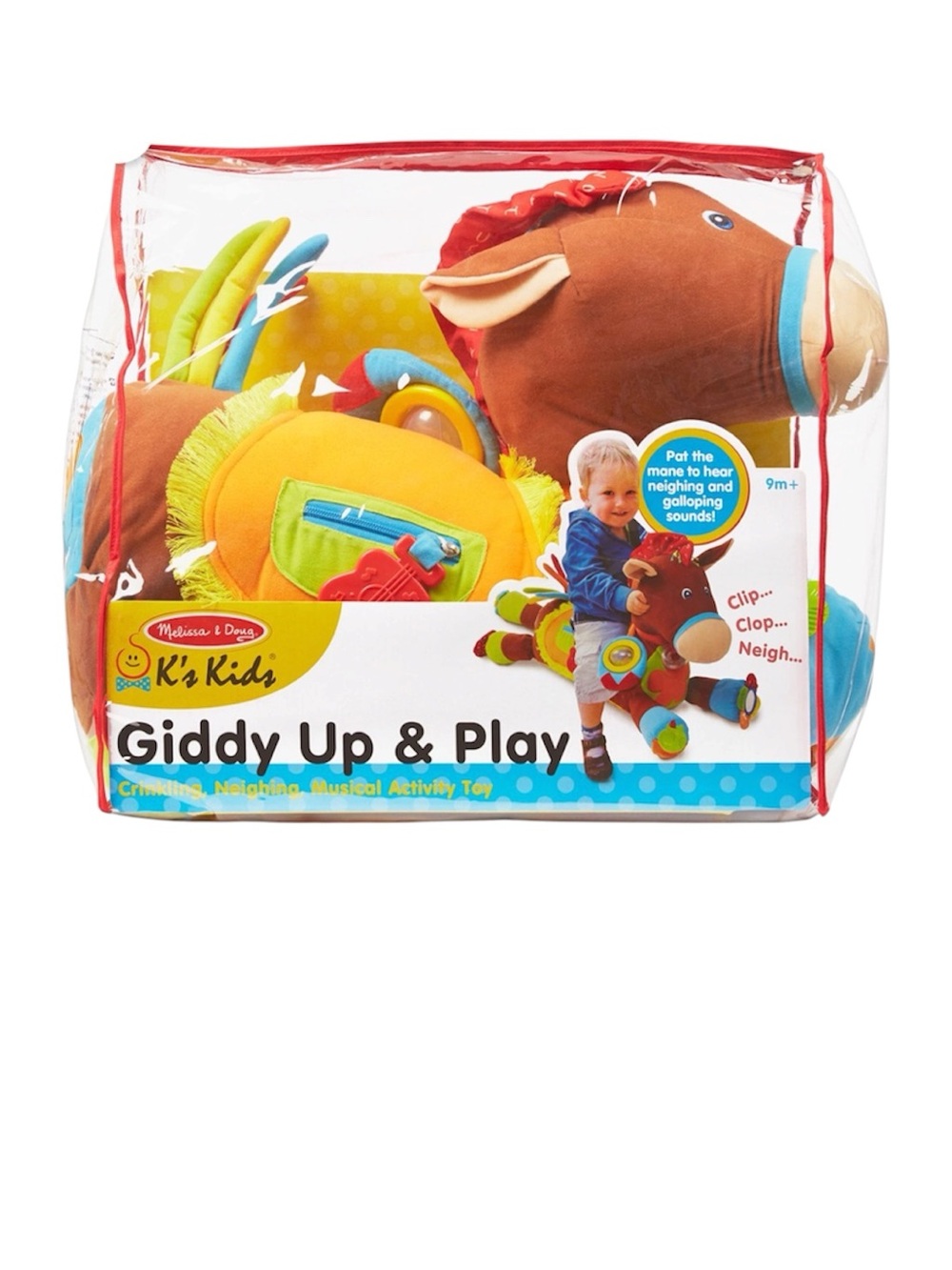 ✨NEW✨Melissa & Doug K's Kids Giddy Up & Play Activity Toy Horse NIB